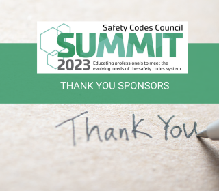 Thank You Sponsors - Safety Codes Summit Summit 2023